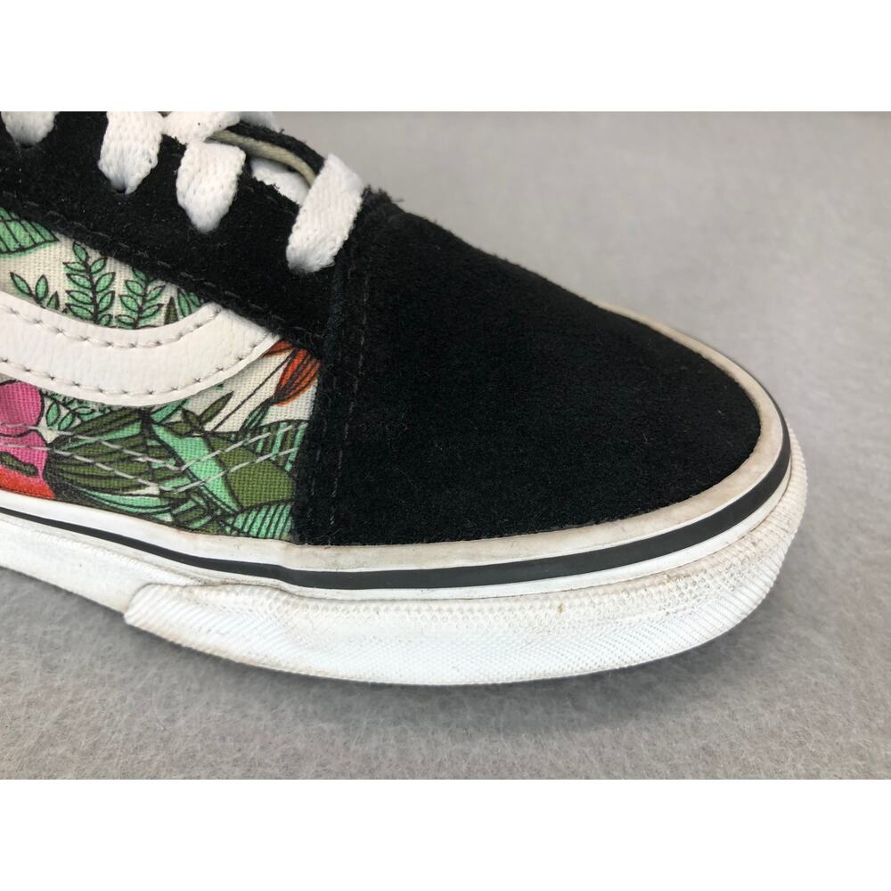 Vans Tropical Floral Canvas Suede Sneakers Womens Sz 8.5 Classic Old Skool - Picture 10 of 12